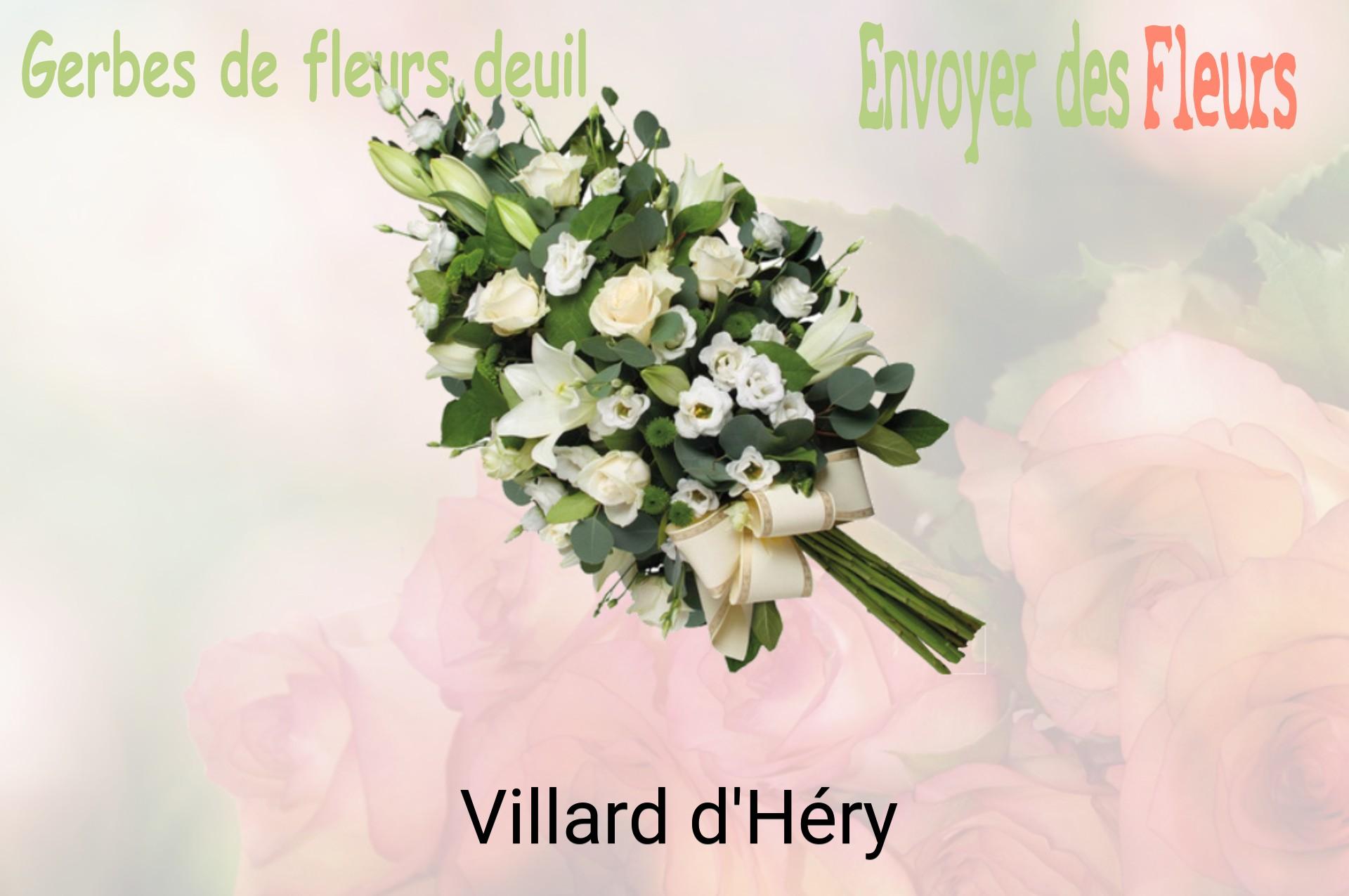 Gerbe de fleurs de deuil livrée à Villard-d'Héry